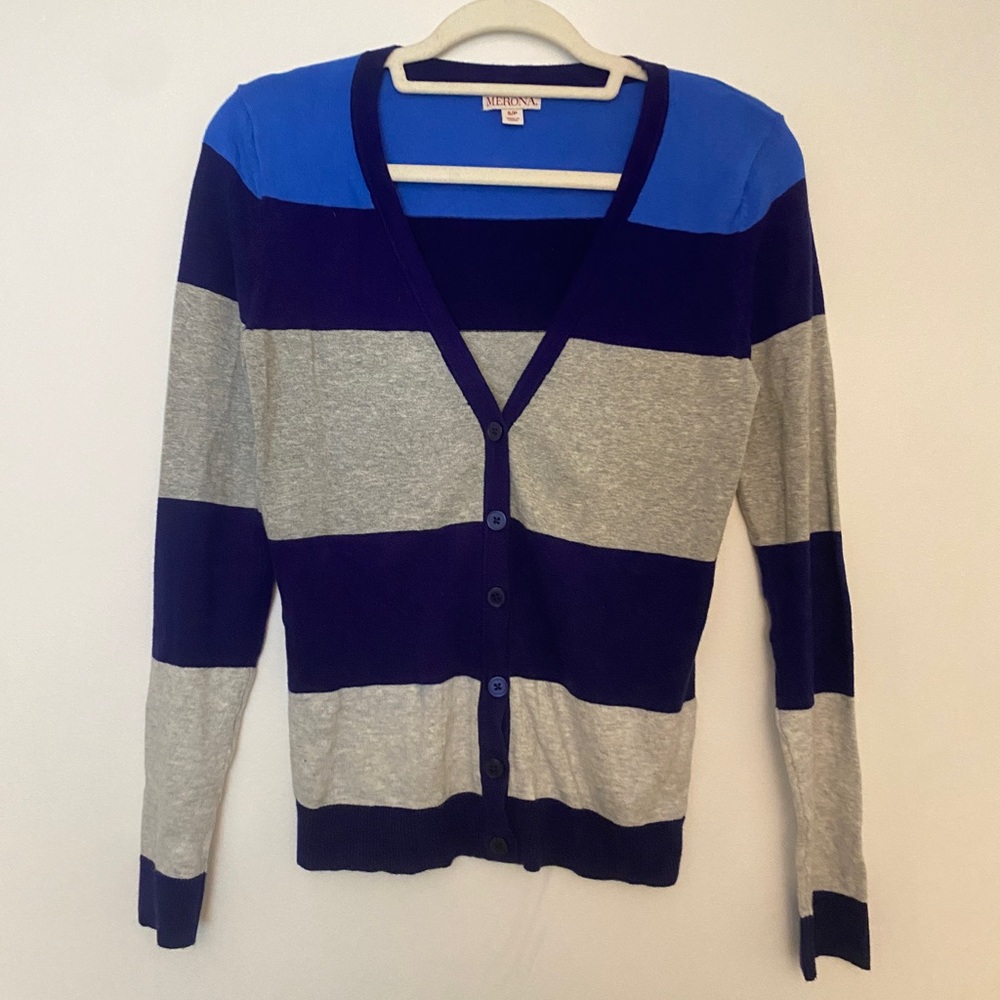 Blue Striped Sweater